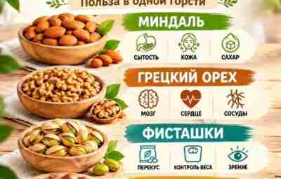 Орехи, которые стоит есть каждый день Будьте здоровы Берегите себя